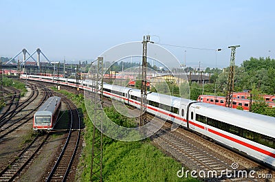 Sets the passenger train in terminal - Ulm