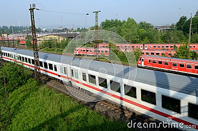 Sets the passenger train in terminal - Ulm