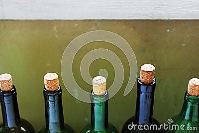 Several wine bottles