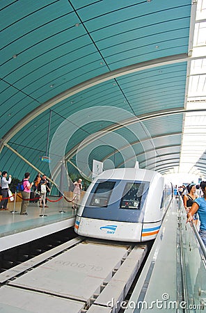 Shanghai China maglev train