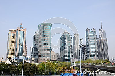 Shanghai Lujiazui Skyline