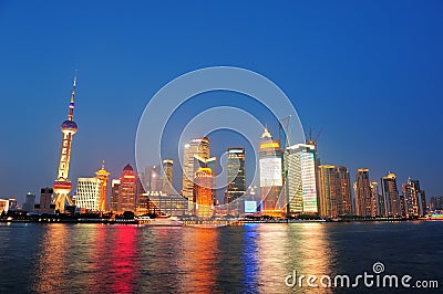 Shanghai at night