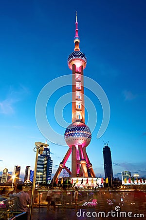 Shanghai Pearl Tower at Night