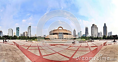 Shanghai people s square panoramic