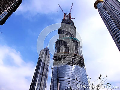 Shanghai tallest building Under construction