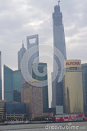 The Shanghai Tower under construction