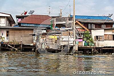 Shanty-town in Thailand