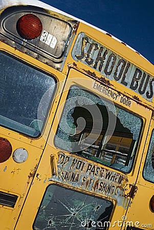 Shattered School Bus