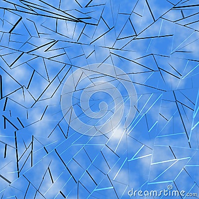 Shattered Sky Stock Image - Image: 8190321