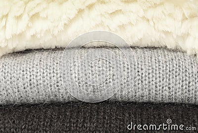 Sheep fur and mohair pullovers