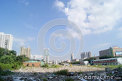 Shenzhen, China: building construction site