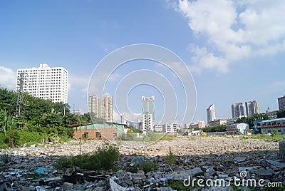 Shenzhen, China: building construction site