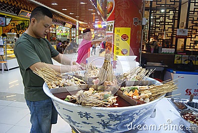 Shenzhen, China: delicious food street landscape