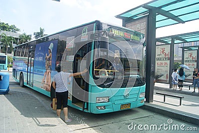 Shenzhen, China: Nantou checkpoint auto transfer station