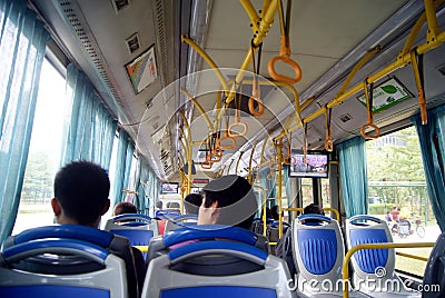 Shenzhen china: take bus travel