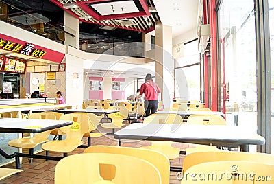 Shenzhen china: true kongfu fast-food restaurant