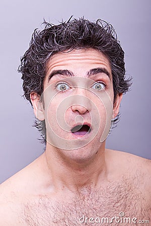 Surprised facial expression Surprised facial expression