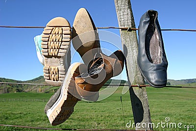 Shoes On Fence