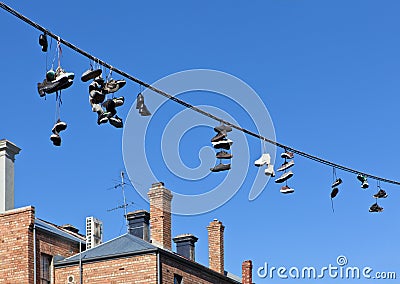 Shoes On Telephone Wire