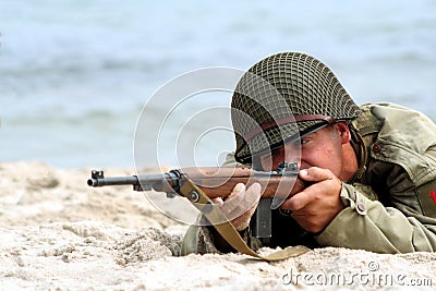 Shooting American Soldier