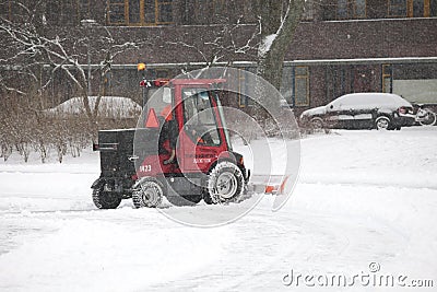 Shovel in snow