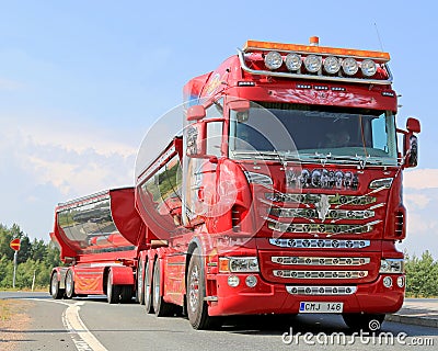 Show Truck Scania R480 Big Chief in Lempaala, Finland