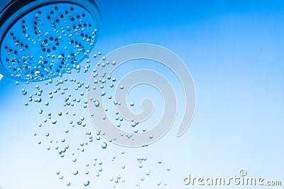 Shower Head with Droplet Water