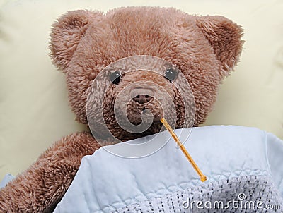 Sick teddy bear