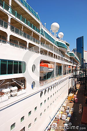 Side of a Cruise Ship