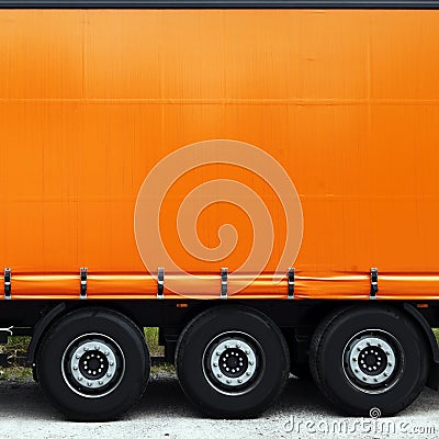 Side of truck or lorry