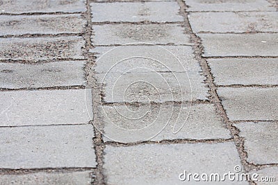 Sidewalk in gray colors