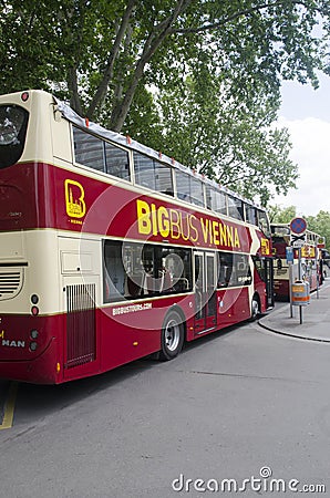 Sightseeing bus in Vienna