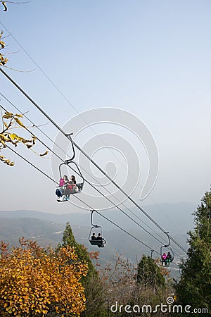 Sightseeing cable car, cableway