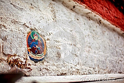 A Sign on the wall of Tibet Temple