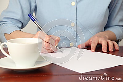 Signing a document