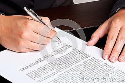 Signing a Document