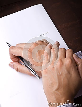 Signing a document