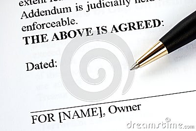 Signs the legal document