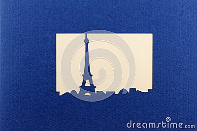 Silhouette of la tour eiffel