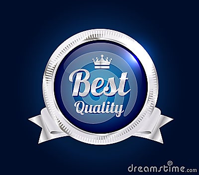 Silver Best Quality Badge