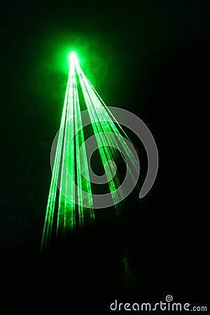 Simple Green Laser Beam