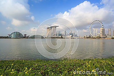 Singapore city skyline