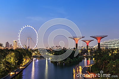 Singapore city skyline