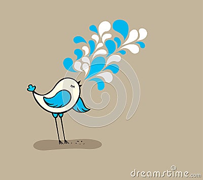 Cute Bird Vector