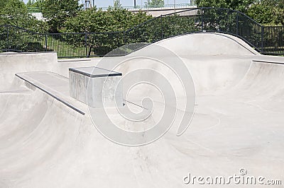 Skate park bowl