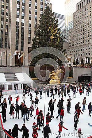 Skating at Rockefeller Center