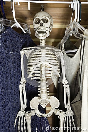 Skeleton In The Closet Royalty Free Stock Pho