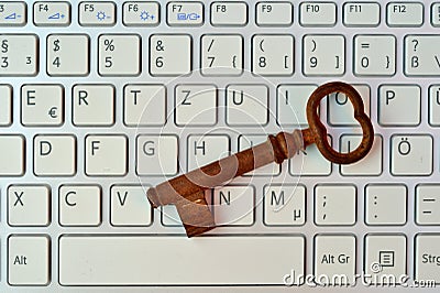 Skeleton key and keyboard