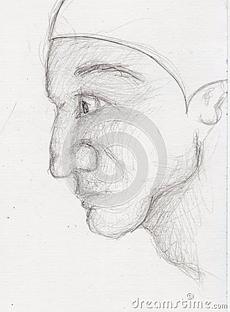 Sketch of a face