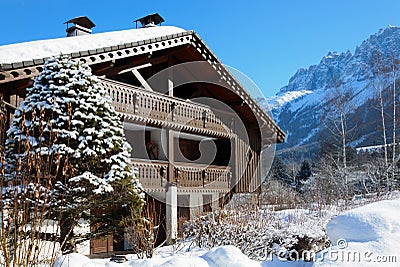 Ski chalet in the French Alps